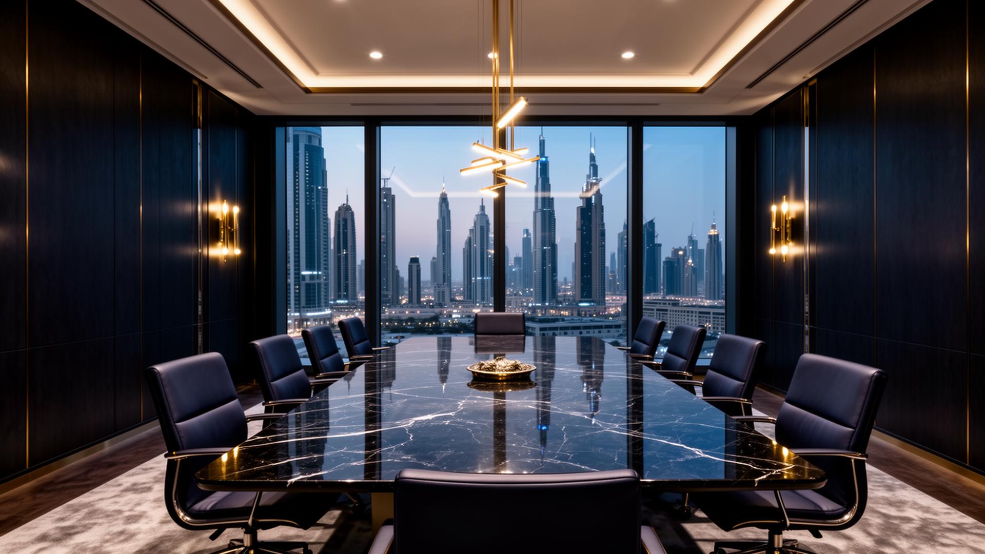 Executive boardroom in Dubai